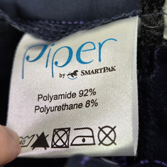 Piper by SmartPak Women's Navy Purple Riding Breeches Equestrian Pants Size 44R - Picture 3 of 8